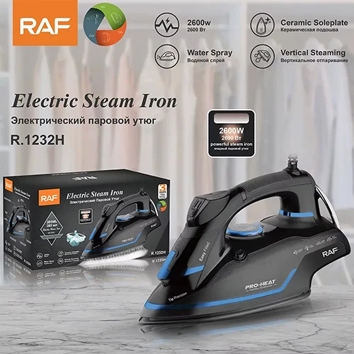 Hb32c36afa14e46d49Se8ca6e3S1861011aP.webp اتو بخار برقی صفحه سرامیکیRAF مدل R.1232 - Image 1